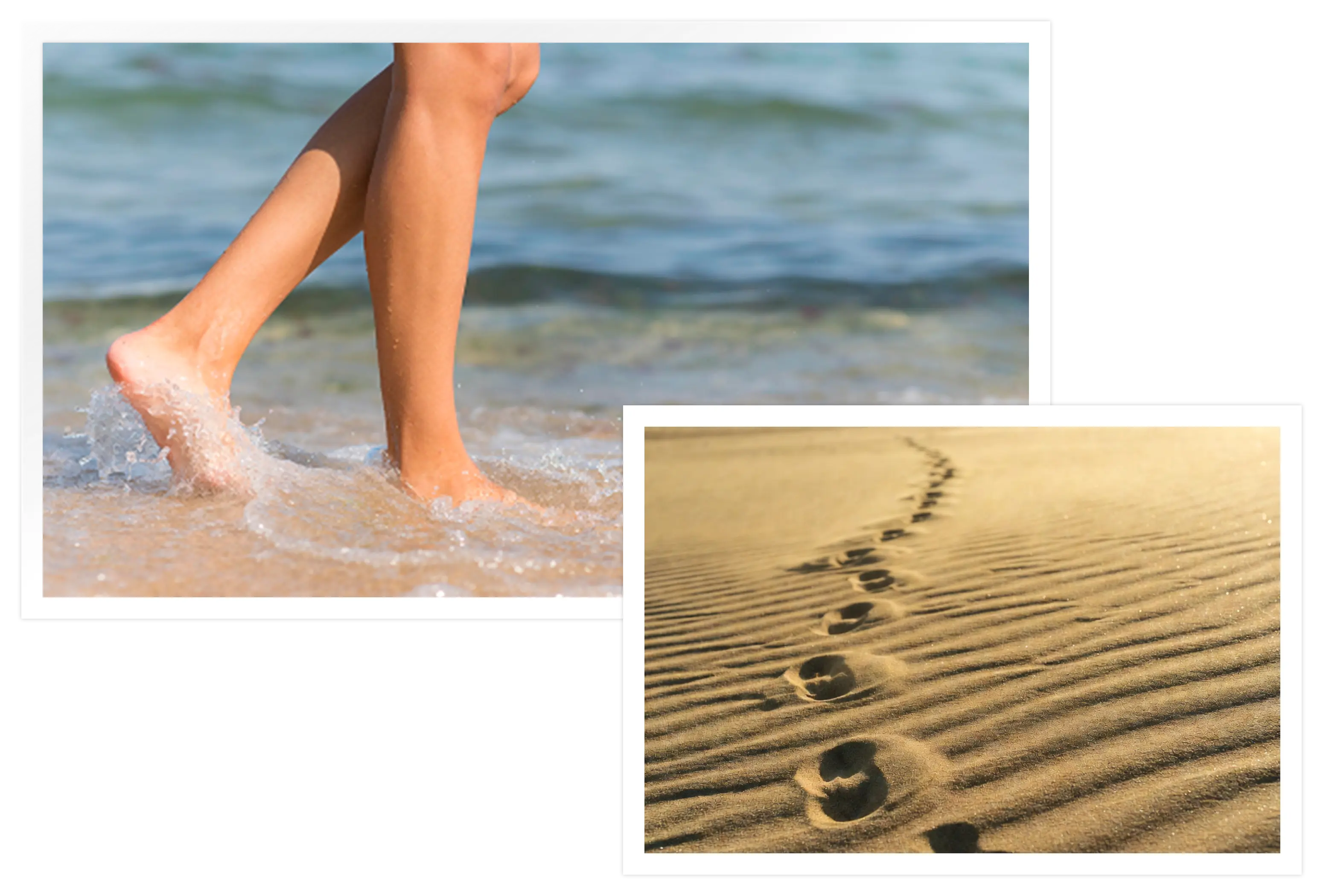 Serene beach setting